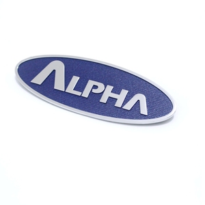 Пользовательские значки хромированная сталь логотип два винта задняя сторона - Product Image 5