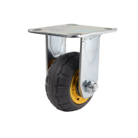 Roulettes industrielles robustes en caoutchouc de 4, 5, 6 et 8 pouces, roulettes pivotantes pour chariot, roues de 5 pouces de diamètre, OEM/ODM pris en charge