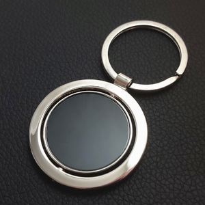Llavero de Metal Redondo Giratorio con Diseño de Llave de Auto OEM, de Aleación de Zinc, Publicitario, Creativo, Exquisito, Accesorio de Moda, Regalo - Product Image 4
