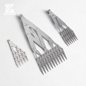ไม้บรรทัดสแตนเลส Nattools สำหรับงาน DIY ทำเข็มขัดหนัง ทำมือ ใช้สำหรับวัดระยะห่างเท่ากันอย่างรวดเร็ว - Product Image 1