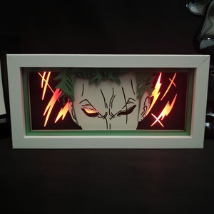 Lámpara de Papel 3D con Diseño de <span class=keywords><strong>Anime</strong></span>, Caja de Luz con 16 Colores LED Atenuables, para Decoración de Habitaciones de Fans del <span class=keywords><strong>Anime</strong></span>, Regalo - Product Image 3