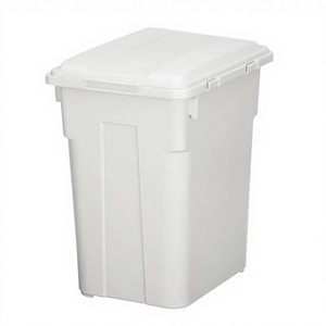 GREENSIDE Shinkigousei (Shin-<span class=keywords><strong>Kiba</strong></span>) Tonbo - Cubo de Basura Apilable de Fibra de Bambú con Tapa y Compartimentos Separados, 45 Litros, Blanco Gris - Product Image 1