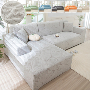 <span class=keywords><strong>Copridivano</strong></span> in Pile Polare con Motivo Jacquard per Divani a L, Elasticizzato e <span class=keywords><strong>Antiscivolo</strong></span> - Product Image 1