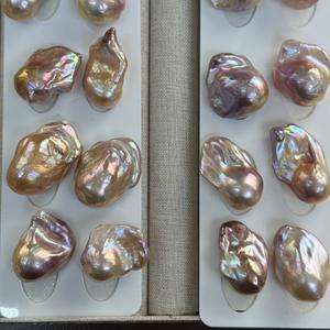 Perlas Barrocas de Agua Dulce Naturales de Zhuji, Coloridas, 25 mm de Largo, 15 mm de Ancho, Luz Intensa, Completamente y Casi Impecables, Venta al por Mayor - Product Image 4