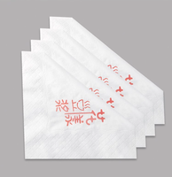 Fabricants d'usine serviettes de table personnalisées bon marché pour fêtes de restaurant serviettes blanches imprimées personnalisées