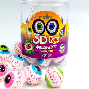 Gomitas de Ojos, Empaque Nuevo, Sabores Variados, Caramelos de Goma de Mascar con Forma de Ojo - Product Image 3