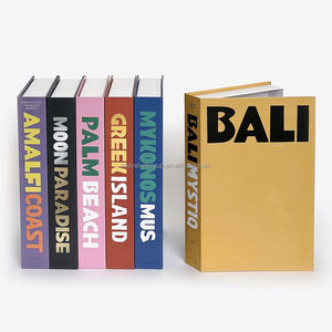 Table basse <span class=keywords><strong>vacances</strong></span> <span class=keywords><strong>vacances</strong></span> été boîtes faux livres couverture rigide Bali Miami Capri Ibiza décoratif livre stockage factice décor livre - Product Image 1