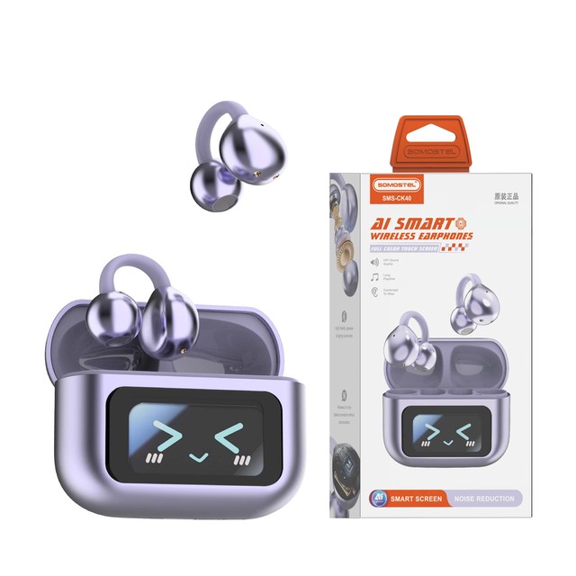 Somostel AI Wireless Headphones Over-Ear Headset Mobile Phone Headphones for Sports and Travel
