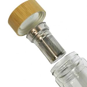 Gobelet isotherme avec bouchon en liège, verre double paroi en borosilicate de haute qualité - Product Image 5