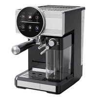 Cafetera Espresso Anbolife 6 en 1, 20 Bares, 1350W, Digital, con Tanque de Leche, Control de Temperatura NTC, OEM