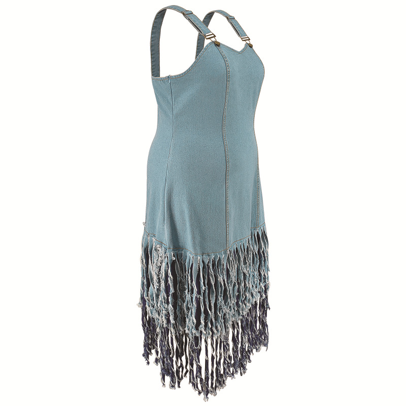 BH1226 Plus Size Denim Cotton Solid Sleeveless Halter Jeans Dress Women  Eco-Friendly Breathable Natural Waist Knee-Length Casual| Alibaba.com