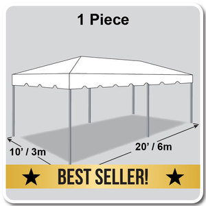 Tenda in PVC con Telaio in Lega di Alluminio Celina per Eventi e Fiere all'Aperto 10 ft <span class=keywords><strong>X</strong></span> 20 ft (<span class=keywords><strong>3</strong></span> m <span class=keywords><strong>X</strong></span> <span class=keywords><strong>6</strong></span> M) - Product Image 2