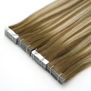 Extensions de <span class=keywords><strong>cheveux</strong></span> invisibles à double trame européenne, en <span class=keywords><strong>cheveux</strong></span> humains Remy russes, avec bande adhésive sans couture pour salons haut de gamme - Product Image 2