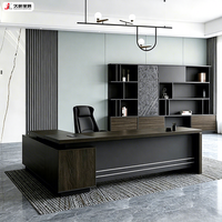 JIUSHUN - Table de bureau moderne en gros - Bureau de direction de qualité supérieure en forme de L pour PDG et cadres