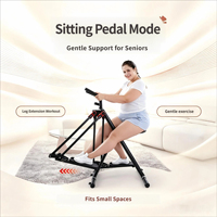 Máquina de Ejercicio Plegable SR Air Walker Glider de Acero, Equipo de Entrenamiento Cardiovascular de Bajo Impacto para Interiores, con Manillar, para Gimnasio en Casa