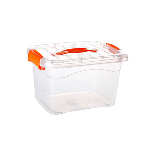Big Durable Clear Multifunction Cube Organizer Bins Latching Buckles Stackable PP Storage <b>Box</b> Latching Handle Wheels Lids Modern - Product Image 1