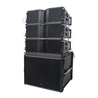 Système audio linéaire portable actif intégré avec amplificateur de 8 pouces et 18 pouces, avec caisson de basses, ensemble de haut-parleurs en ligne