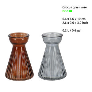 Esschert Design Vente en gros d'intérieur <span class=keywords><strong>vase</strong></span> à forcer les bulbes en verre translucide à col fin Crocus <span class=keywords><strong>jacinthe</strong></span> amaryllis - Product Image 2