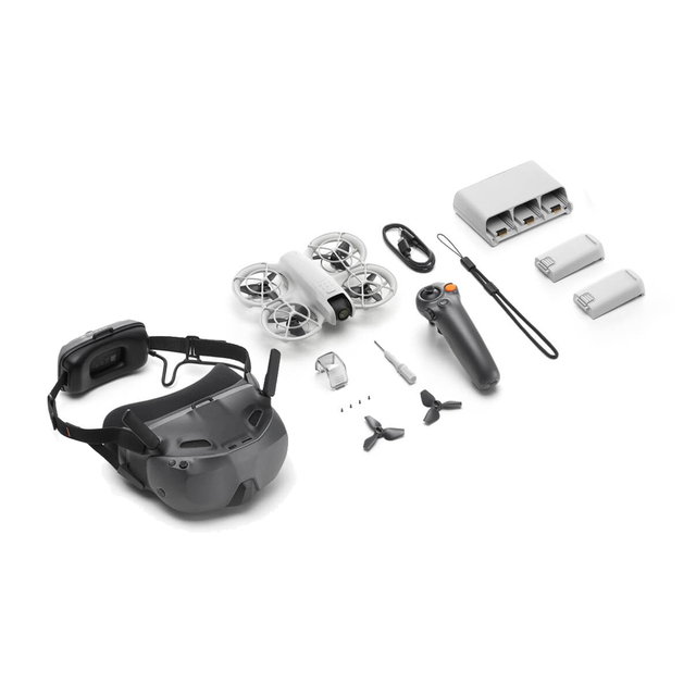Mini DGI Neo Drone Motion Fly More Combo 4K UHD Camera Includes Goggles N3 RC Motion 3 Three Batteries