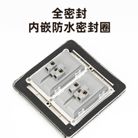 Enchufe de Piso Autotransportante de Acero Inoxidable FUPAI con Cubierta Deslizante Oculta, 2 Tomas de Corriente, 110-240V, IP44, 10A, Comercial, UE/EE. UU., FP-120