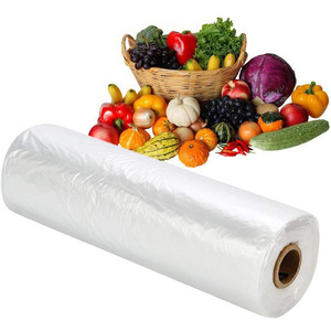 Sacs en plastique pour produits frais sur rouleau 12x16 - 350 sacs transparents pour le stockage alimentaire - Product Image 1