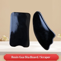 Planche de Gua Sha en résine, grattoir de beauté pour méridiens, grande plaque carrée résistante aux chutes, outil de massage corporel complet pour la maison