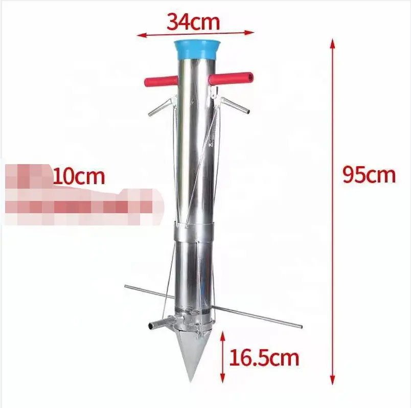 10cm Double Handle Stainless Steel Vegetable Seedling Transplanter orchid seedling plant