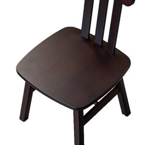 Chaise pour enfants en bois massif avec dossier, marron foncé, petite taille, pour usage domestique, salon, tabouret d'étude - Product Image 5