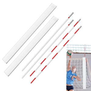 Set di 2 Antenne da <span class=keywords><strong>Pallavolo</strong></span> Rosse e Bianche Attrezzatura per Arbitro da <span class=keywords><strong>Pallavolo</strong></span> per Reti Standard - Product Image 1