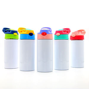 ColorLife US RTS Vaso Infantil de Acero Inoxidable de 12oz/350ml, Estilo Clásico, para Sublimación, con Pajita, Multiusos, 25 Piezas - Product Image 2