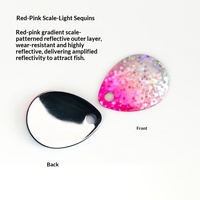 Paillettes laser à changement de couleur en forme de goutte d'eau, feuille réfléchissante pour appâts vivants, accessoires de leurre attirant les poissons sans hameçons