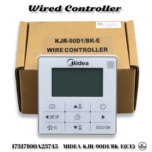 รีโมทคอนโทรลแบบมีสายสำหรับเครื่องปรับอากาศระบบ VRF รุ่น Midea KJR-90D1/BK-E(CE) หมายเลข 17317100A23745 แผงควบคุมเครื่องปรับอากาศส่วนกลาง - Product Image 1