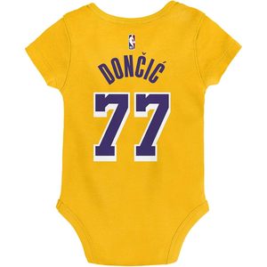 Combinaison pour bébé FOXA Lakers 77 Doncic Jersey, vêtements de basket-ball unisexes pour nourrissons - Product Image 3