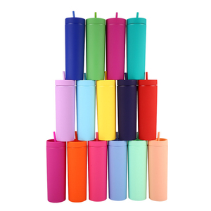 Vaso Delgado de Plástico de Doble Pared de 16 oz <span class=keywords><strong>con</strong></span> Logotipo Personalizado, <span class=keywords><strong>con</strong></span> Pajita, <span class=keywords><strong>Foto</strong></span> <span class=keywords><strong>y</strong></span> <span class=keywords><strong>Texto</strong></span> Personalizados, Acabado Mate, Reutilizable, para Regalo - Product Image 2