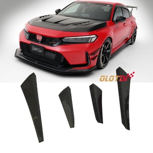 Alerones Delanteros de Fibra de Carbono Estilo VRS para Honda Civic 11TH FL5 Type R 2022-2023 - Product Image 2