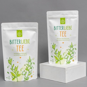 Túi Đóng Gói Thực Phẩm Trong Suốt Có Khóa Kéo Đứng Túi Giấy Kraft Màu Trắng Có Khóa Kéo Tái Sử Dụng - Product Image 4