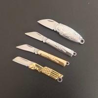 Couteau utilitaire de poche mini en acier inoxydable - Personnalisable OEM, léger, durable, qualité industrielle, outil porte-clés