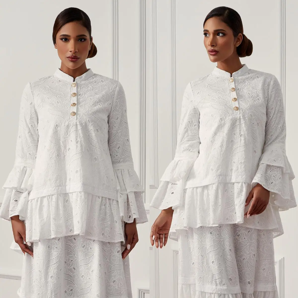 Abito da preghiera musulmano dubai khimar abaya moderne cotton abaya de luxe 2022 baju muslimah fancy ricamo baju kurung
