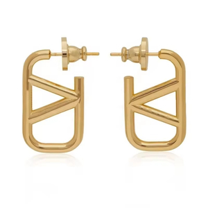 Fashion <strong>Fine</strong> 18k Gold Plated Statement Brand Pearl <strong>Stud</strong> <strong>Earring</strong> Jewelry Luxury Diamond Designer Hoop <strong>Earrings</strong> For Women - Product Image 5