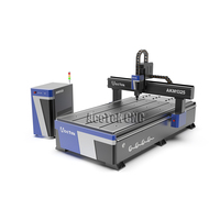 Nouvelle machine de découpe et de gravure CNC robuste pour le bois, double tête, course 1300x2500mm, haute précision, oscillation CCD