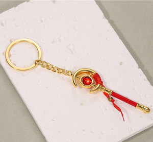 Portachiavi con Bacchetta Magica Ispirata a <span class=keywords><strong>Sailor</strong></span> <span class=keywords><strong>Moon</strong></span>, Accessori Cosplay <span class=keywords><strong>Anime</strong></span> Frieren, Collana con Ciondolo Rosso - Product Image 2