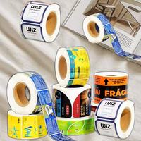 Autocollant adhésif personnalisé découpé en forme de cercle, en carton, avec logo en feuille offset, en vinyle PVC, en relief, imprimé à l'écran, pour emballage