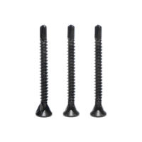 Vis à cloison sèche premium 6x1 6x2 en acier au carbone phosphaté noir, fixation durable pour panneaux de plâtre et bois