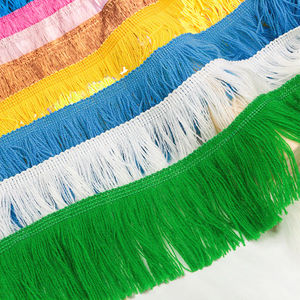 Factory Wholesale Scarf with Light Bead Flower Tassels Decorative Blanket <b>Trim</b> Ideal for <b>Curtain</b> and Home Use - Product Image 6