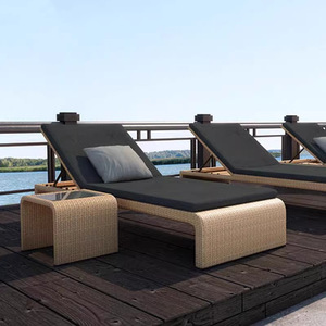 Tumbona Metálica Plegable para Exteriores, Resistente al Agua y <span class=keywords><strong>con</strong></span> Protección Solar, Ideal para Balcón, Patio, Playa, Villa o Casa de Huéspedes - Product Image 2