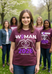 T-shirt da donna 2026 a maniche corte girocollo in cotone con stampa grafica, casual, primavera estate, per la consapevolezza dell'uguaglianza - Product Image 2