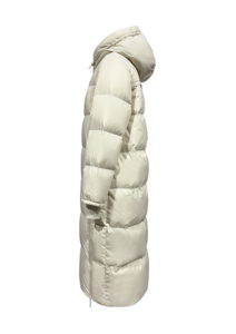 QLYP Giacca Lunga Invernale Impermeabile alla Moda, Imbottita in Piuma, con Zip, Cappuccio Regolabile e Colletto Alto - Product Image 5