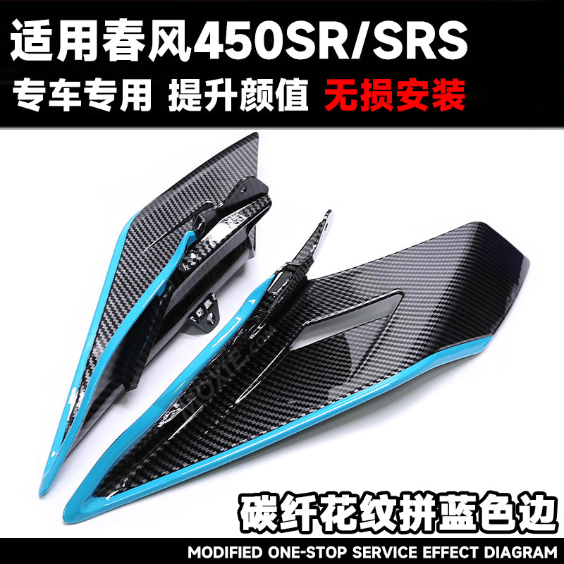 Patrón de fibra de carbono con borde azul.