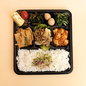 Bento Box PP 8 compartment lunch container Safe <b>Microwave</b> Ready Foam Sheet Ecotainer PS Foam Alternative lunch box - Product Image 2