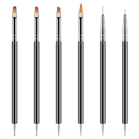 Stylo de gravure 3D YJY, outil à ongles en cristal à haute brillance, manche en plastique, embout en nylon à sertir, pointe pour les soins de beauté des cheveux, 3 pièces